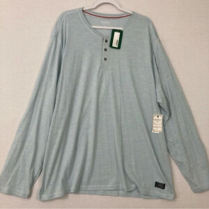 New Flag & Anthem Light Blue Long Sleeve Stretch Pull-over Top 3XL